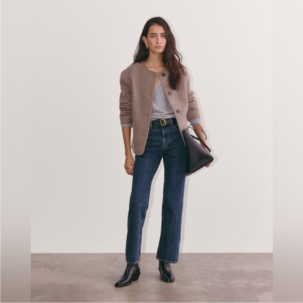 Everlane Heeled Zip Ankle Boot with Snip-Toe/Square Toe, Excellent - Picture 5 of 13